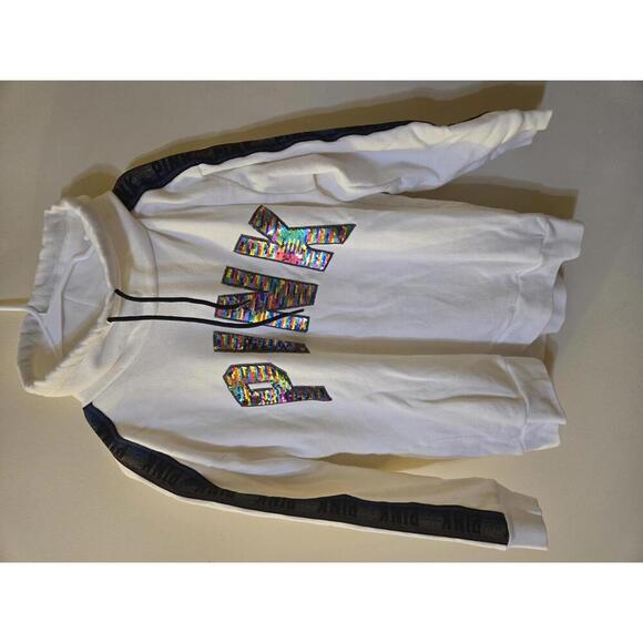 Tops - Victoria's Secret PINK Women's White cowl neck with Sequin Logo